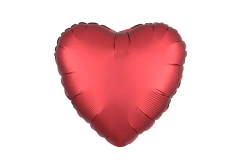 CORAZÓN ROJO CROMO - 18 PULGADAS