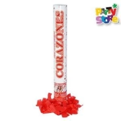 LANZAPAPELES CAÑON 40 CM CORAZONES