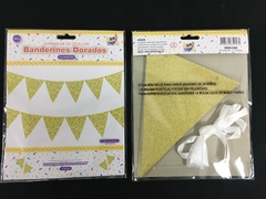 BANDERINES DORADOS GLITTER 360 Cm