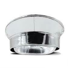 Gorro Capitan Metalizado Plateado - comprar online