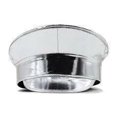 Gorro Capitan Metalizado Plateado - comprar online