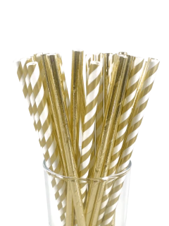 SORBETE DE POLIPAPEL DORADO x 24 unidades