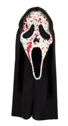 Máscara ghostface sangrienta en internet