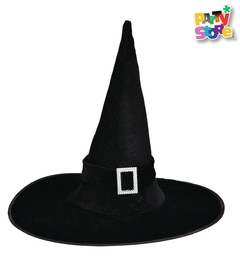 GORRO BRUJA CON HEBILLA STRASS