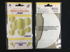 DECORACION ESFERA 25 Cm DORADA