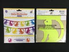 GUIRNALDA GATO MULTICOLOR
