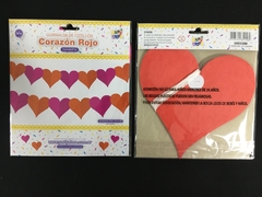 GUIRNALDA CORAZÓN ROJO