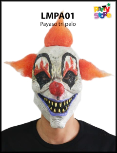 MASCARA DE LATEX PAYASO TRIPELO LMPA01
