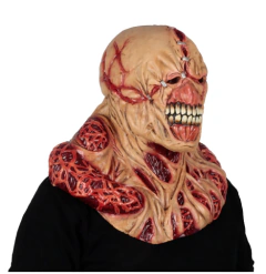 Imagen de Máscara de látex deluxe Resident Evil Nemesis con cuello