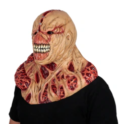 Máscara de látex deluxe Resident Evil Nemesis con cuello - comprar online