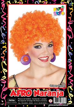 PELUCA AFRO NARANJA