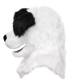 Máscara completa de perro blanco y negro y Zorro Naranja y Blanco. - comprar online