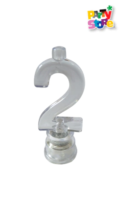 VELA NUMERO LUMINOSO LED N 2 con 4 velitas - comprar online