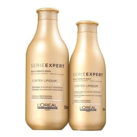 Kit Loreal Professionnel Abslout Repair Cortex Lipidium Shampoo 300ml + Condicionador 200ml
