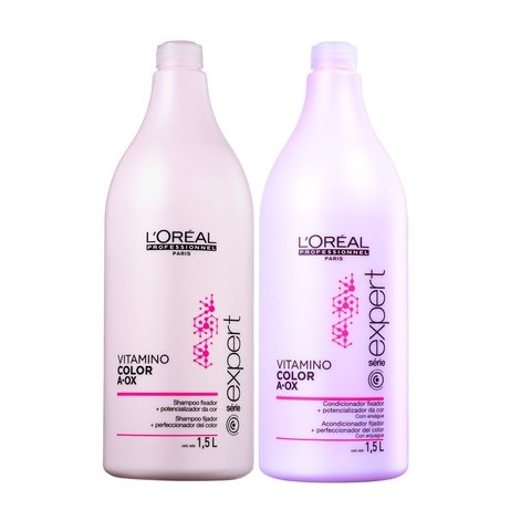 Kit Loreal Professionnel Vitamino Color A-OX Shampoo 1500ml + Condicionador 1500ml