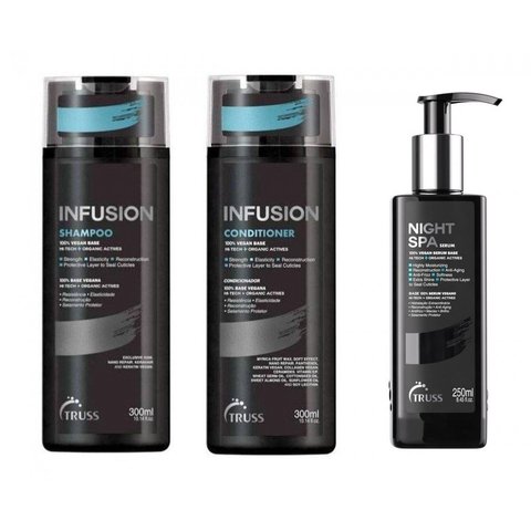 Kit Truss Infusion Shampoo + Condicionador 2x 300ml + Night Spa 250ml (3 Produtos)