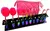 Set 10 Pinceles Ovales Profesional + Neceser Rosa O Violeta en internet