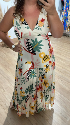 Vestido longo na internet