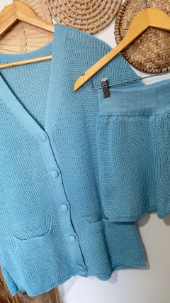 Conjunto Blus/Short Tricô Modal - Vi Couto