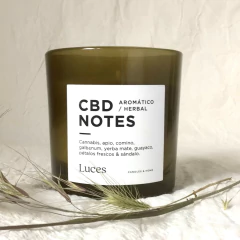 vela aromática CBD notes
