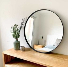 Espejo de hierro (60 cm negro) - comprar online