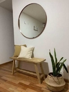 Espejo de hierro (60 cm óxido)