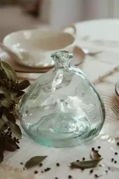 Florero vidrio reciclado