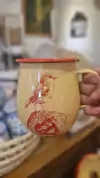 Tazón bombé enlozado (Hornero - amarillo)