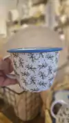 Tazón bombé boca ancha enlozado (Olivo)