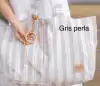 Bolso tusor Gris perla