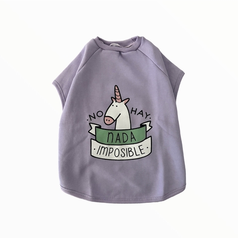 Buzo para perro Unicornio Lila