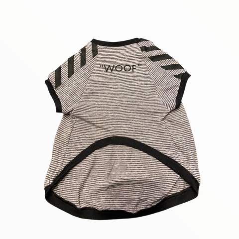 Remera para perro Rayada Woof