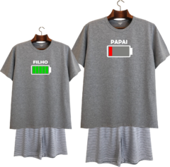 Pijama Masculino Curto Bateria PAPAI - Tear Pijamas