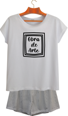 Pijama Menina Curto Filha OBRA DE ARTE