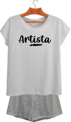 Pijama Feminino Curto MÃE ARTISTA