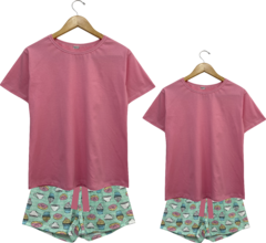 Pijama Menina Curto CAFÉZINHO - comprar online