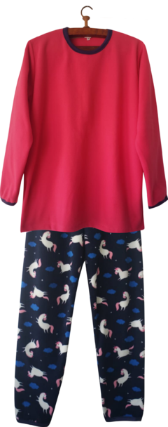 Pijama Menina Microsoft Unicórnio Rosa