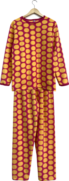 Pijama Feminino Microsoft Bolas Amarelas