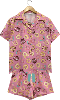 Pijama Feminino Americano Curto DONUTS