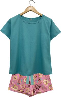 Pijama Menina Curto DONUTS