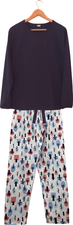PIJAMA LONGO MALHA ÁRVORE 