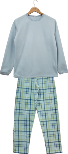 Pijama Masculino Microsoft Xadrez Azul