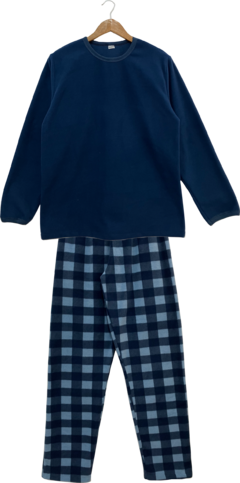 Pijama Masculino Microsoft Xadrez Marinho
