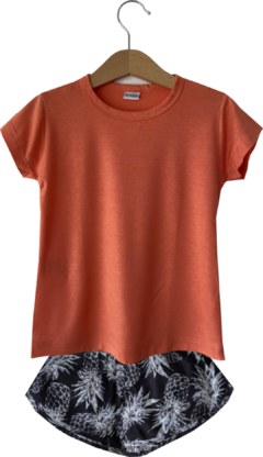 Pijama Menina Curto ABACAXI - comprar online