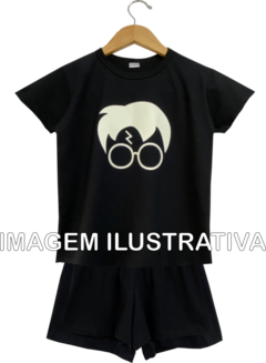Kit 12 Pijamas Curtos Infantil Personalizados Festa do Pijama na internet