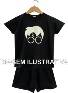 Kit 6 Pijamas Curtos Infantil Personalizados Festa do Pijama na internet