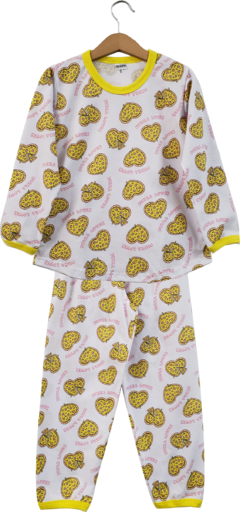 Pijama Menina Longo PIZZA