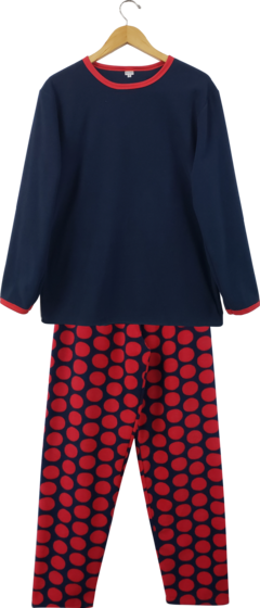 Pijama Menina Microsoft Bolas Vermelhas