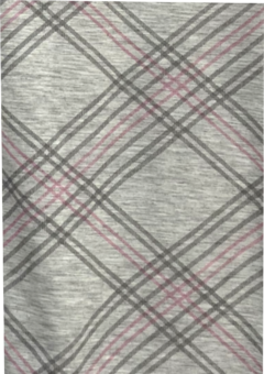 Pijama Feminino Longo Xadrez Rosa - comprar online
