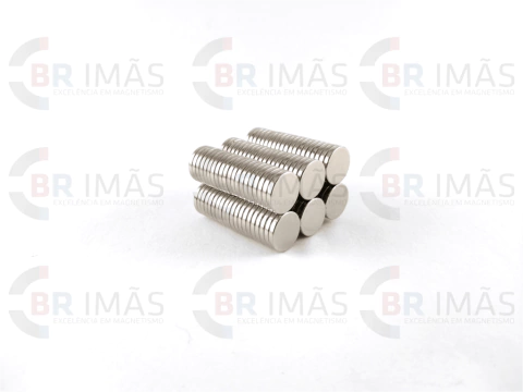 Imã Neodímio N35 Ø10x1,5mm - Disco